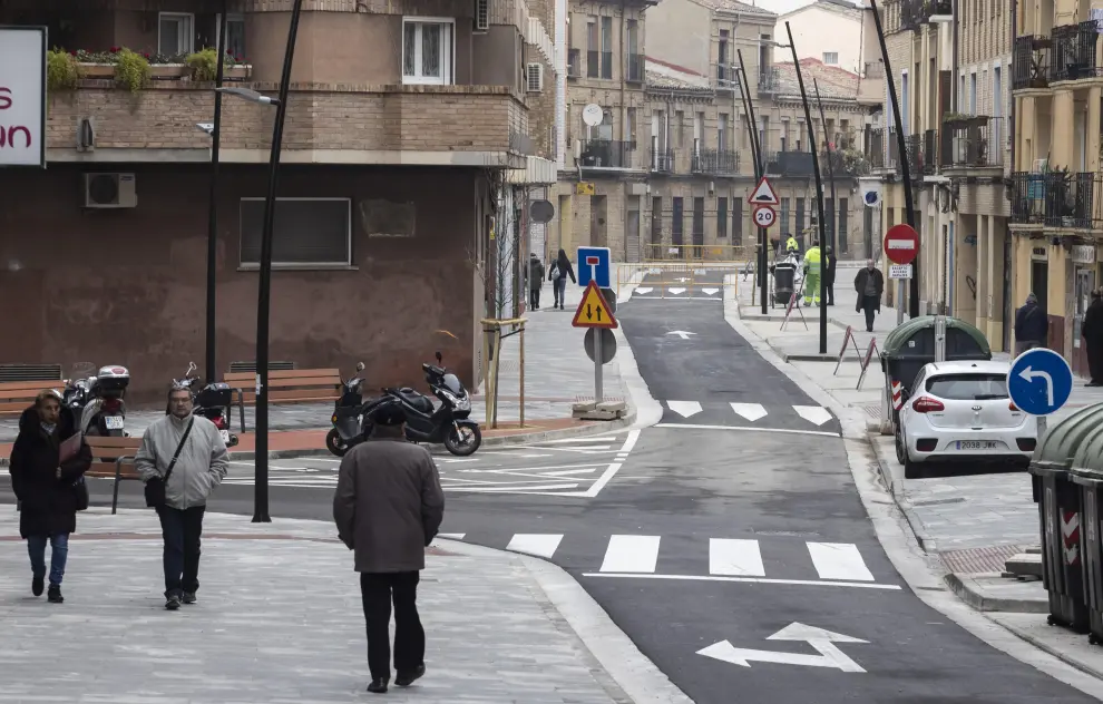 Foto de la reforma de la calle Sixto Celorrio de Zaragoza