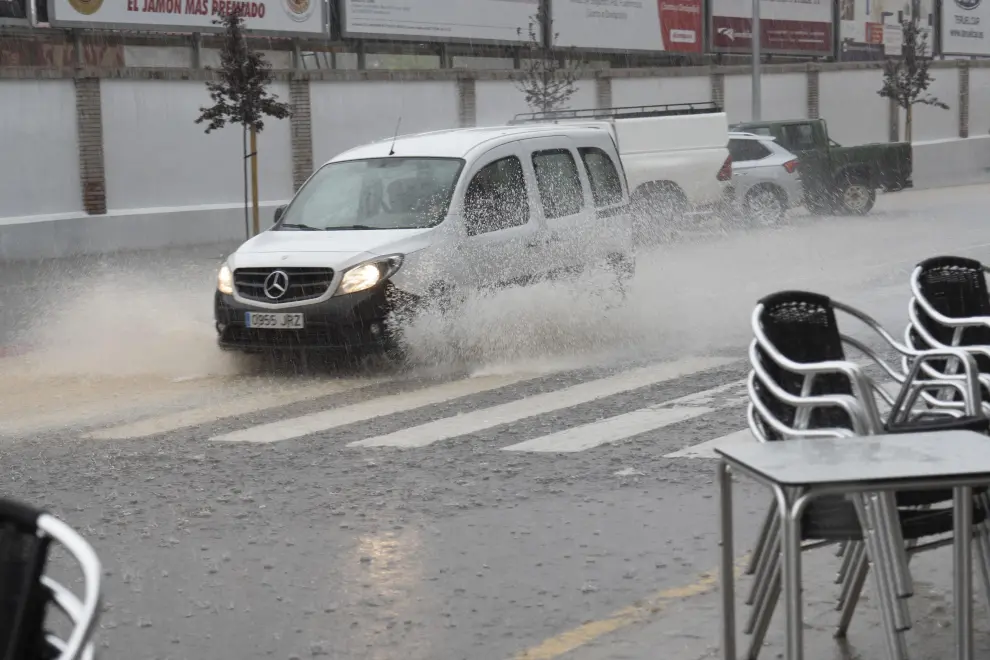 Consecuencias de la tormenta en Teruel