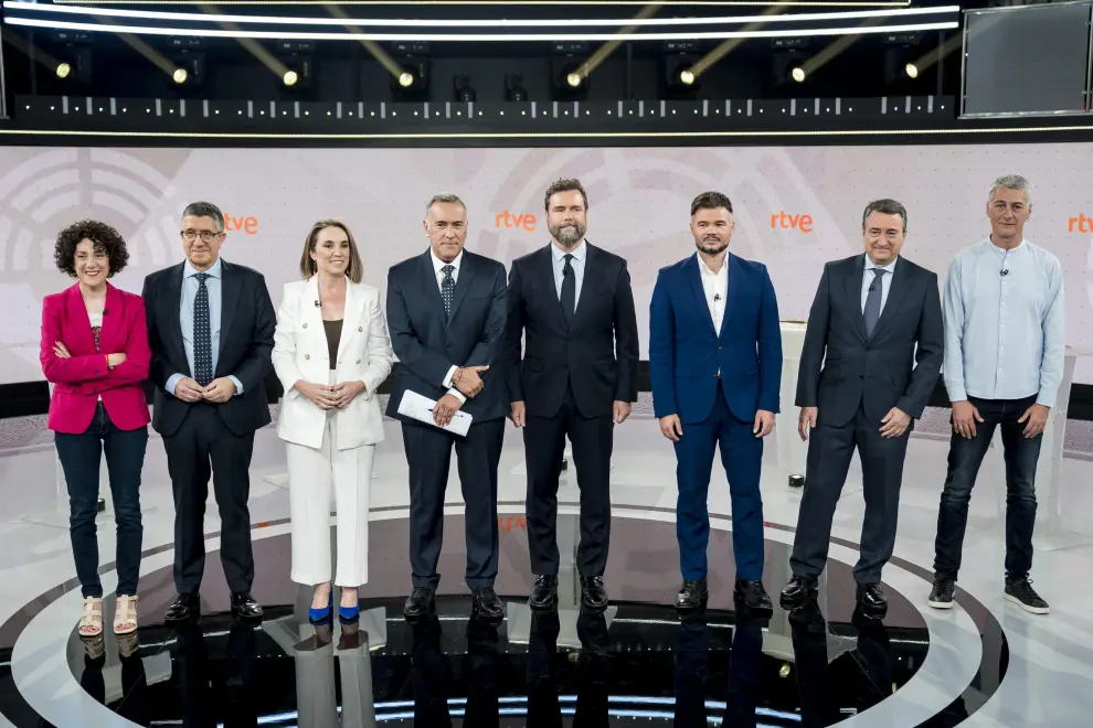 Debate a 7 en RTVE antes de las elecciones generales
