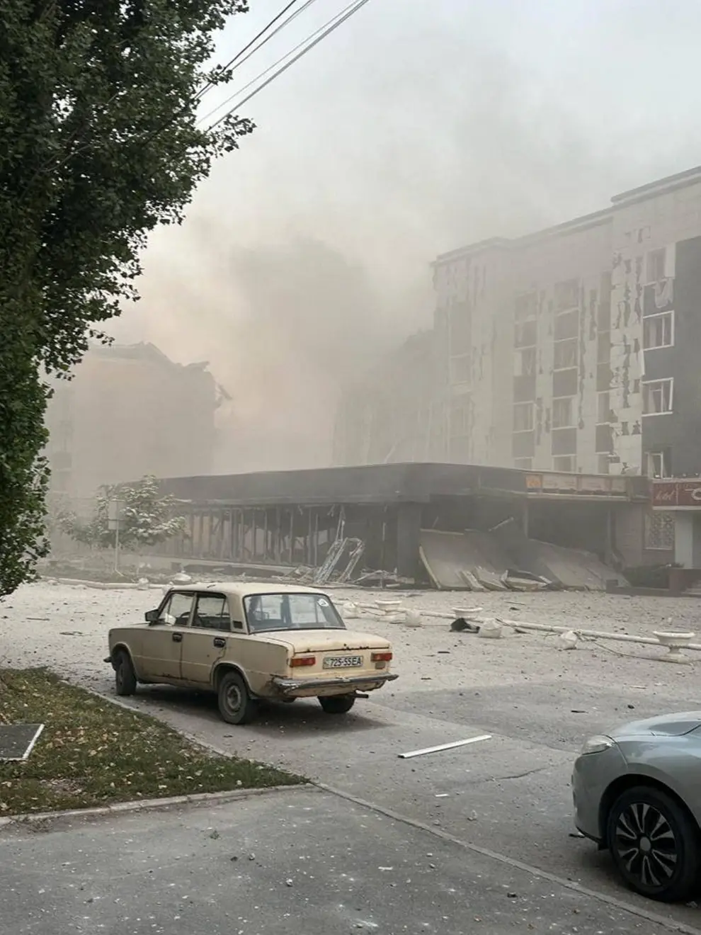 A view shows a building destroyed during a Russian missile strike, amid Russia's attack on Ukraine, in Pokrovsk, Donetsk region, Ukraine August 7, 2023. Head of the Donetsk Regional Military Administration Pavlo Kyrylenko/Handout via REUTERS THIS IMAGE HAS BEEN SUPPLIED BY A THIRD PARTY. MANDATORY CREDIT. NO RESALES. NO ARCHIVES UKRAINE-CRISIS/ATTACK-POKROVSK