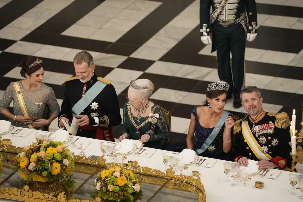 cena en honor de los Reyes de España en Dinamarca