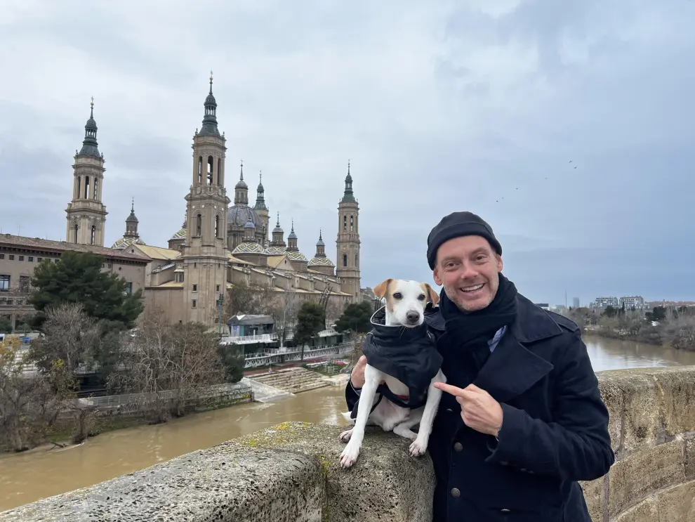 Pipper y Pablo en Zaragoza.