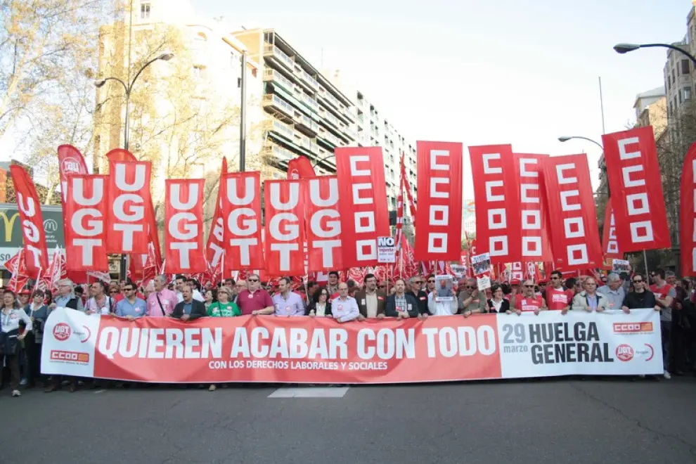 Huelga General en Zaragoza