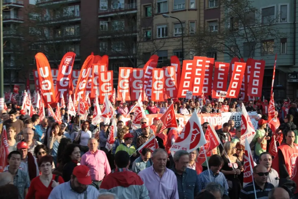 Huelga General del 29 de marzo, en Zaragoza