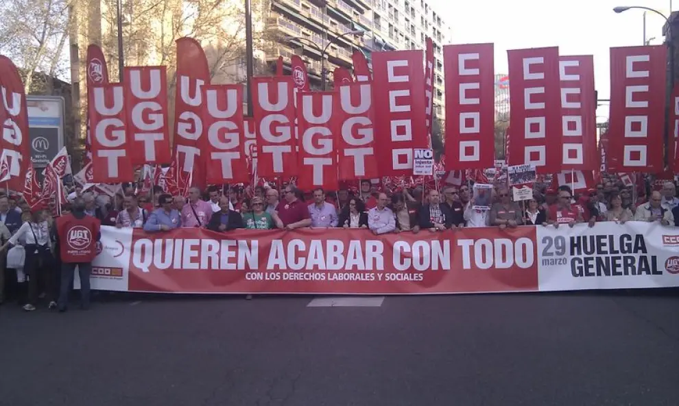 Huelga General en Zaragoza