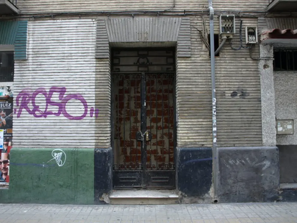 Edificio abandonado en el centro de Zaragoza