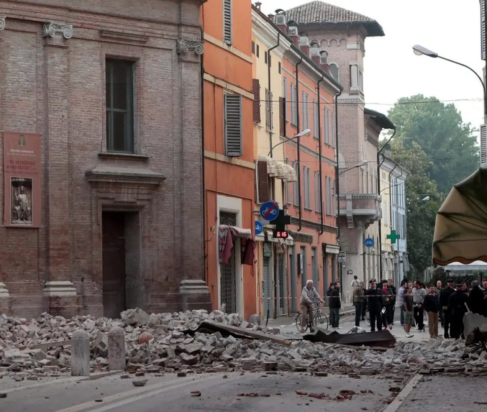 Terremoto en la provincia italiana de Ferrara