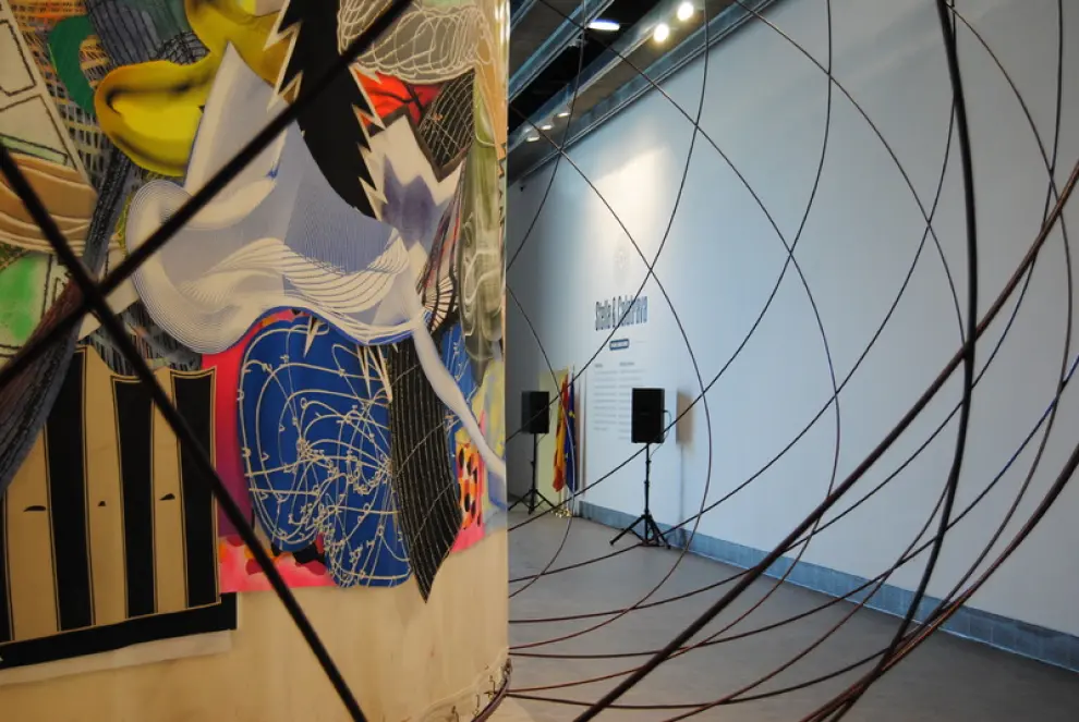 La obra 'The Michael Kohlhaas Curtain' de Frank Stella y Santiago Calatrava se exhibe desde hoy en el Pablo Serrano