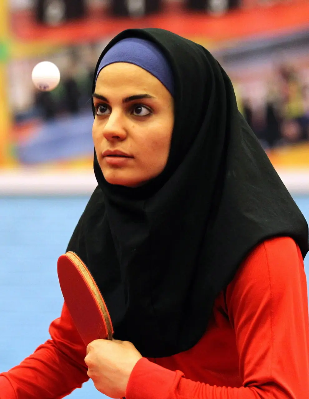 Primera mujer iraní que competirá en los Juegos Olímpicos en tenis de mesa