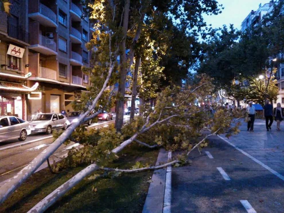 Gran tormenta en Zaragoza