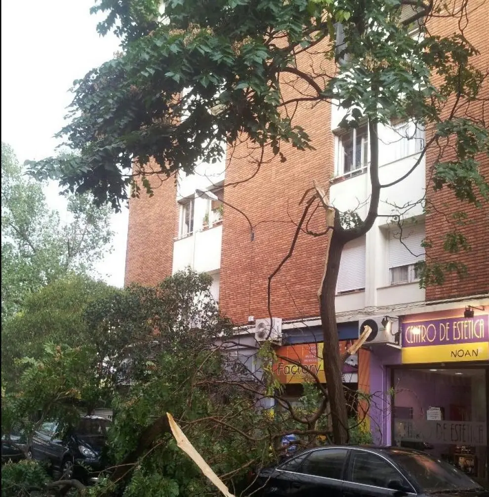 Gran tormenta en Zaragoza