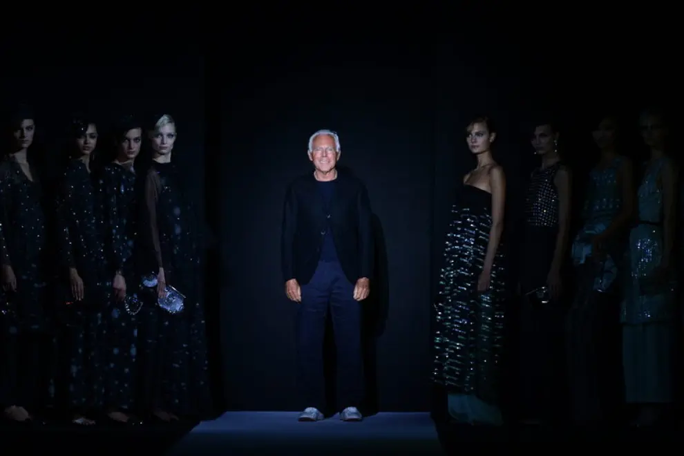 Semana de la Moda de Milán, modelos de Armani