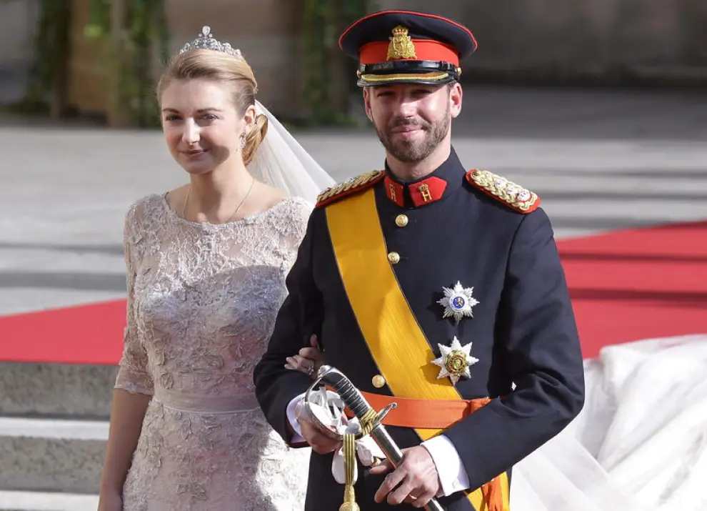Los príncipes Guillermo Jean-Claude Hollerich y Stéphanie de Lannoy se han casado en una ceremonia a la que han asistido representantes de las principales familias de toda Europa