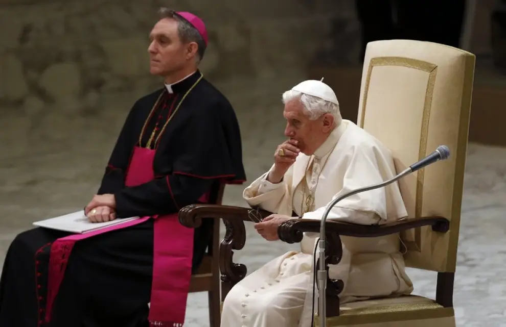 Primera audiencia del Papa después de anunciar su renuncia
