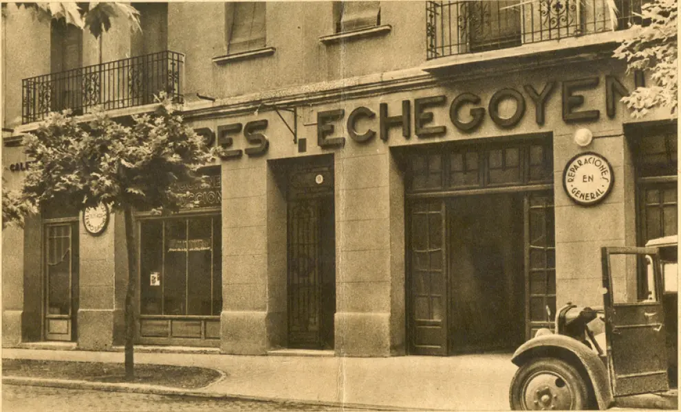 Instalaciones de la empresa Valero Echegoyen en la calle Almagro número 9 en el año 40.