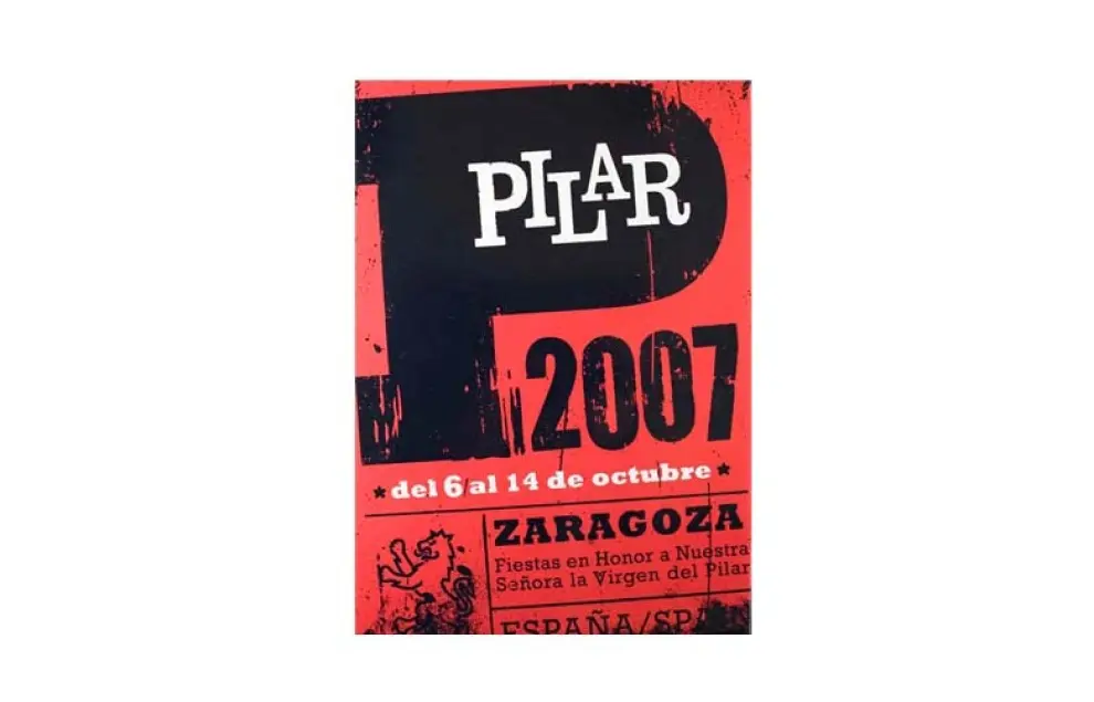 Señas de identidad, cartel anunciador de las Fiestas del Pilar 2007