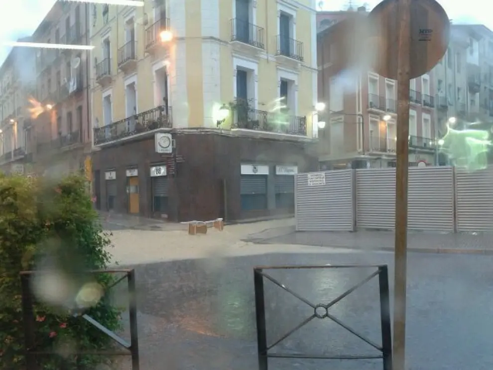 Lluvia en Huesca