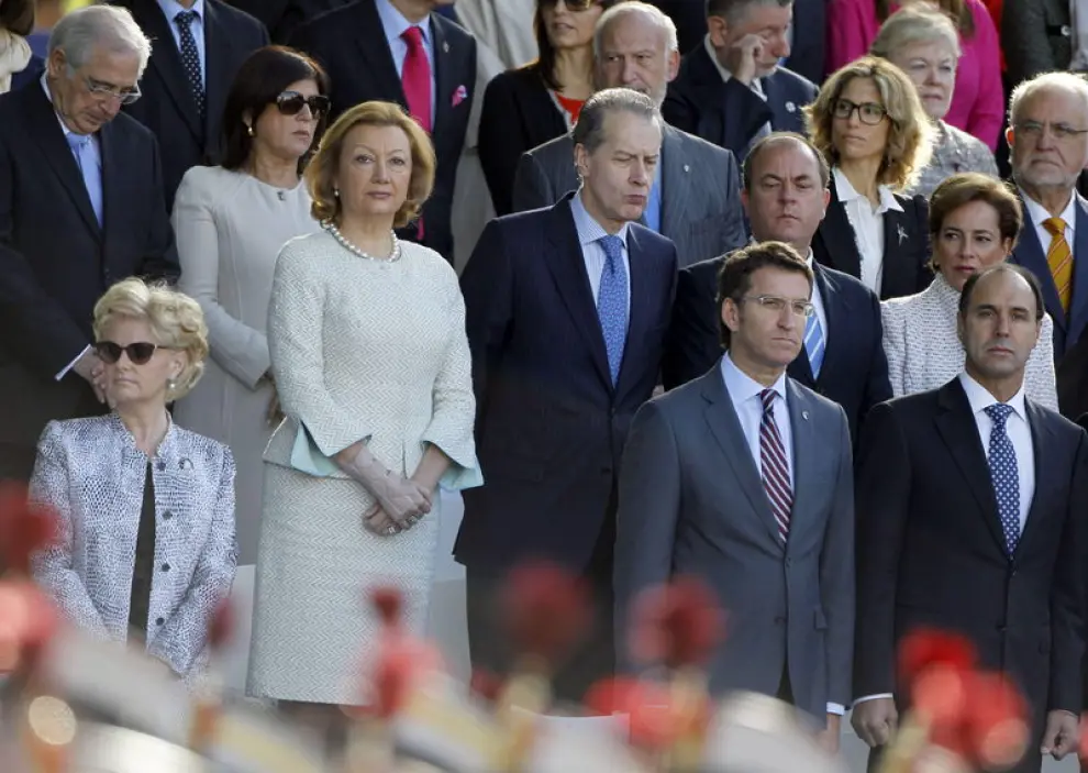 El Príncipe Felipe preside por primera vez este 12 de octubre el desfile de las Fuerzas Armadas con motivo de la Fiesta Nacional.
