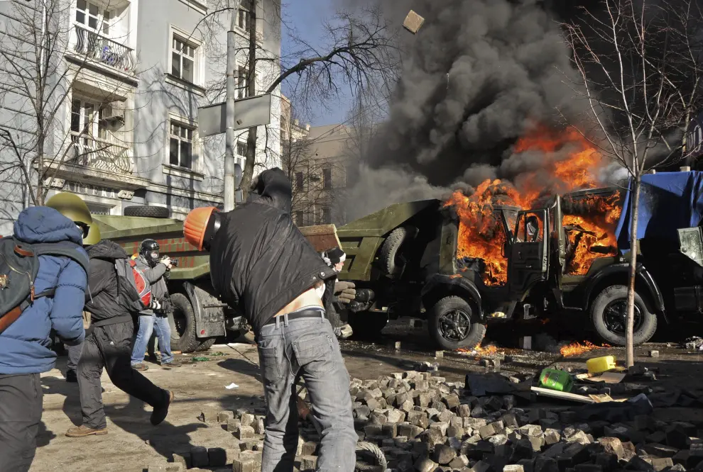Disturbios en Kiev