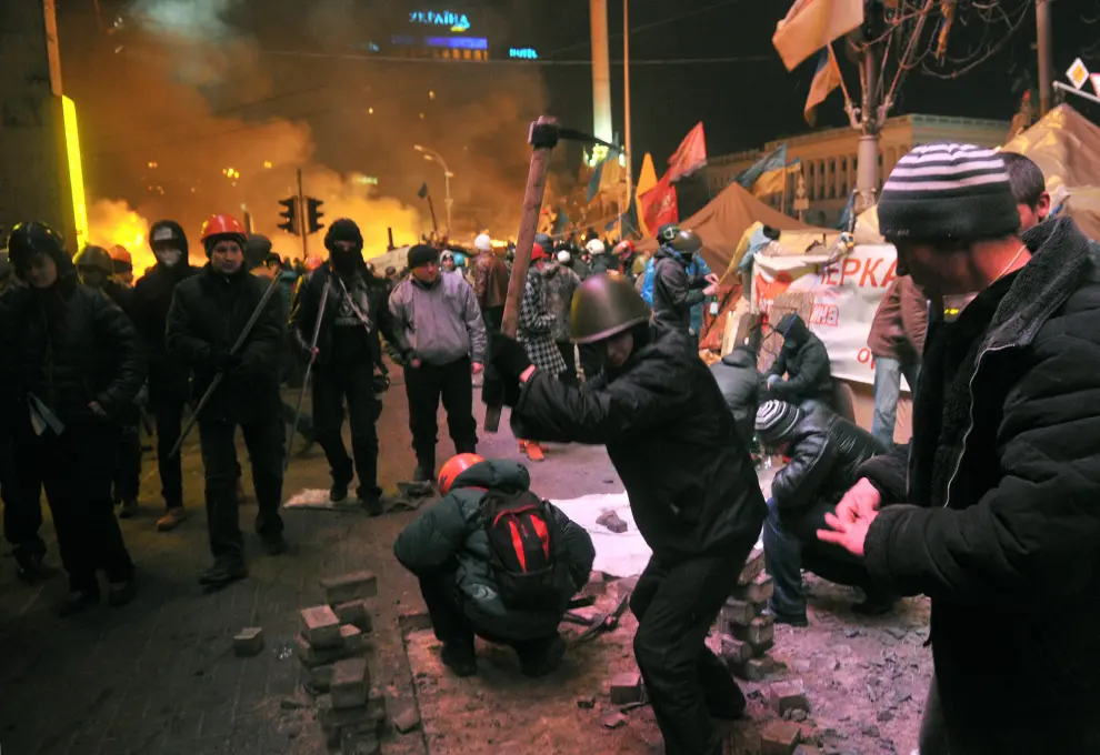 Disturbios en Kiev