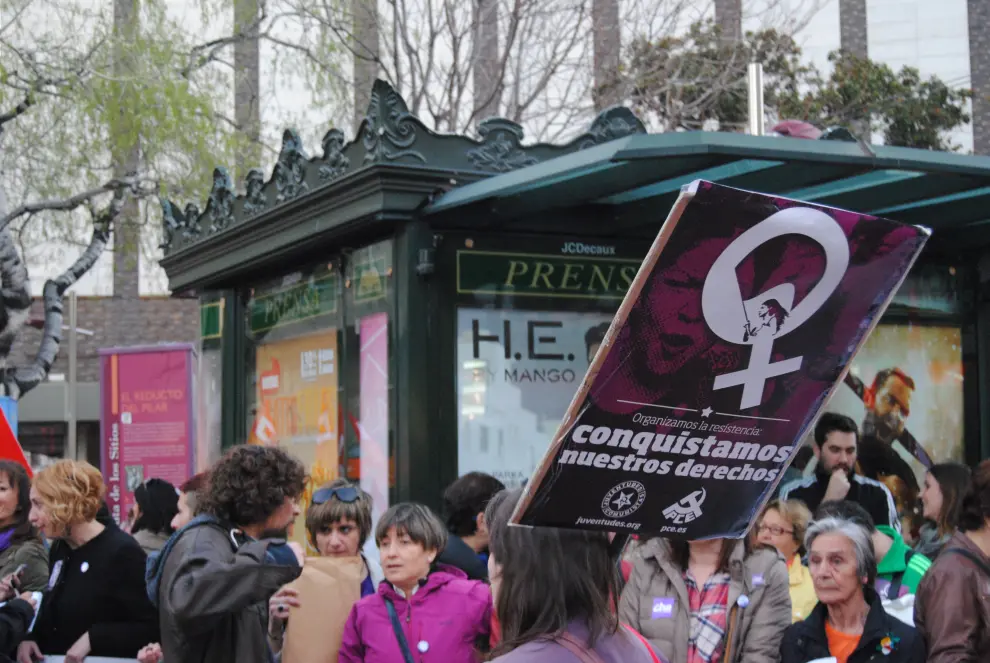 Manifestación contra la Ley del Aborto