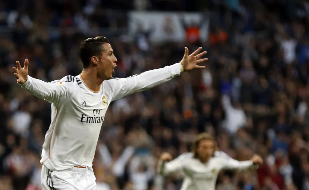 Ronaldo celebra un gol, este fin de semana