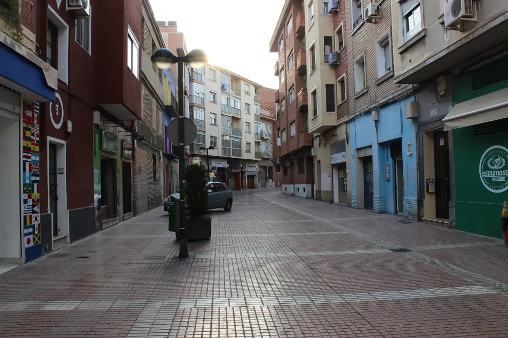 Calles reformadas del barrio de Delicias en Zaragoza