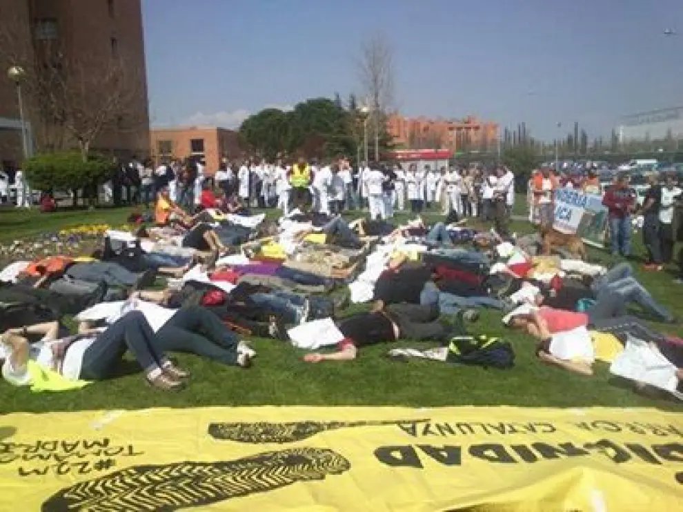 Acto reivindicativo en Alcalá de Henares por la Sanidad Pública