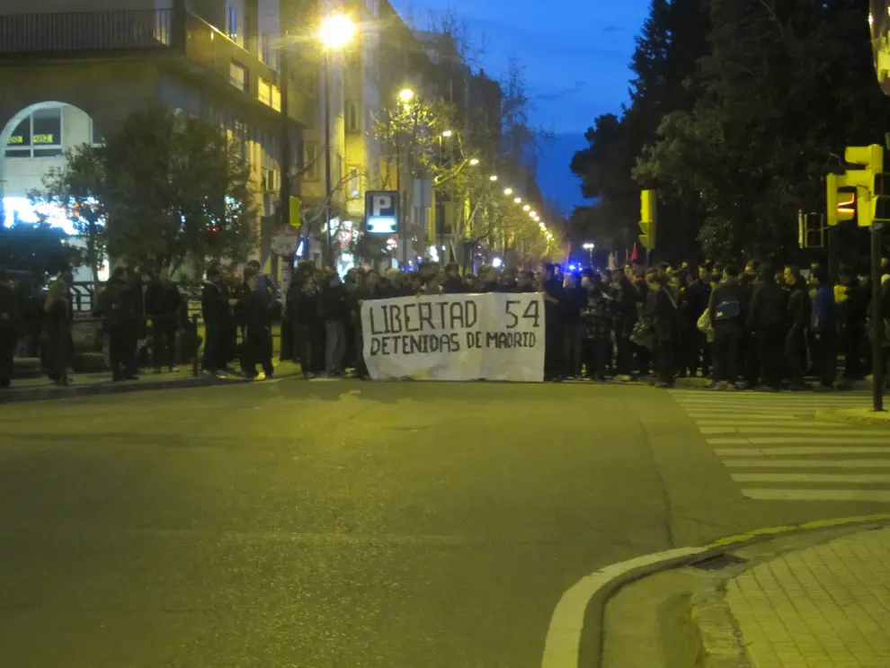Manifestación contra los detenidos en Madrid