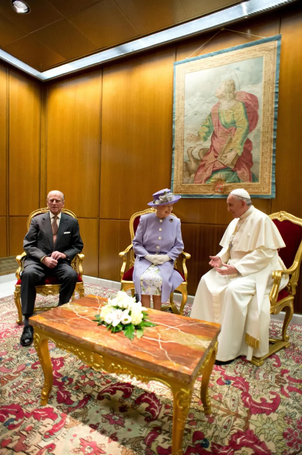 Encuentro entre Isabel II y el Papa