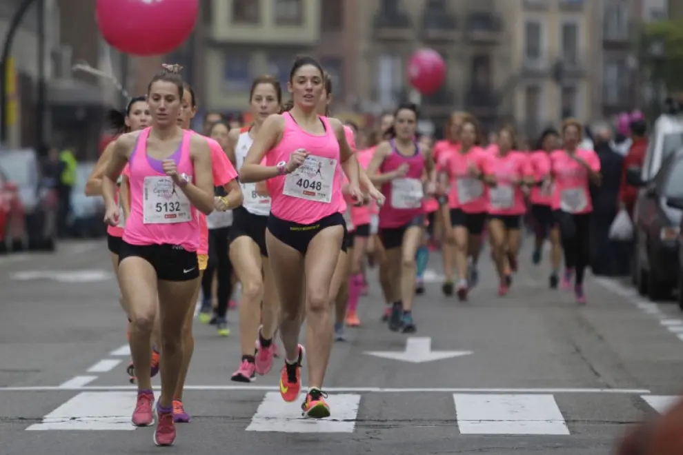 Una imagen de la carrera de la mujer, en Zaragoza.