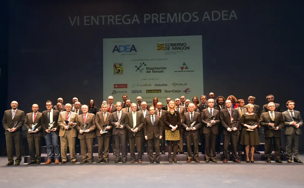 Foto de familia de los premiados en la Convención de Directivos ADEA