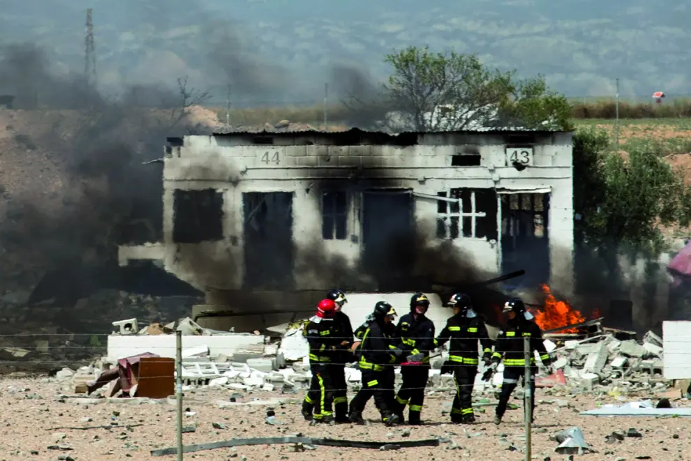 Trágica explosión en la empresa Pirotecnia Zaragozana el 31 de agosto.