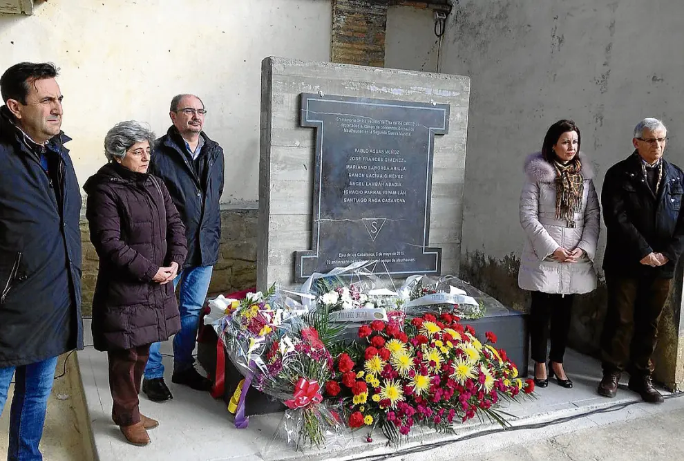 Homenaje en Ejea a siete vecinos deportados a Mauthausen