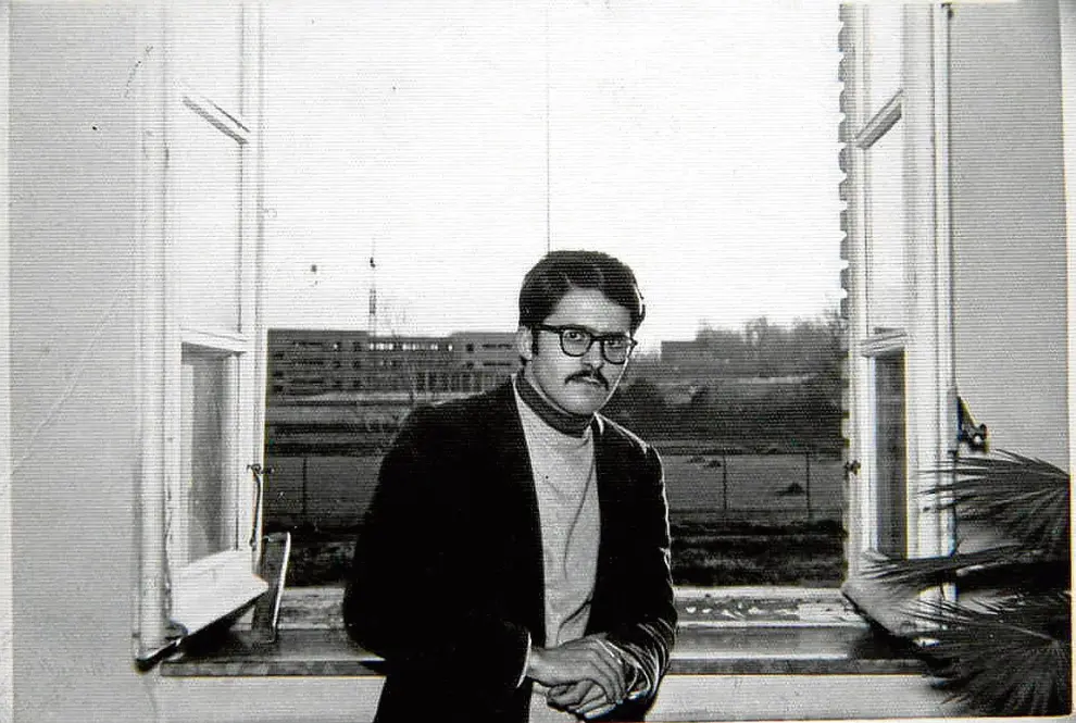 Retrato del cineasta turolense Antonio Maenza, cuya vida y obra han sido objeto de una tesis doctoral.