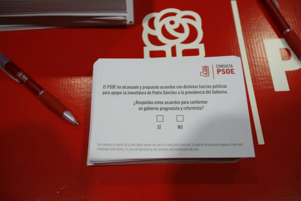 El PSOE consulta a su militancia sobre los pactos