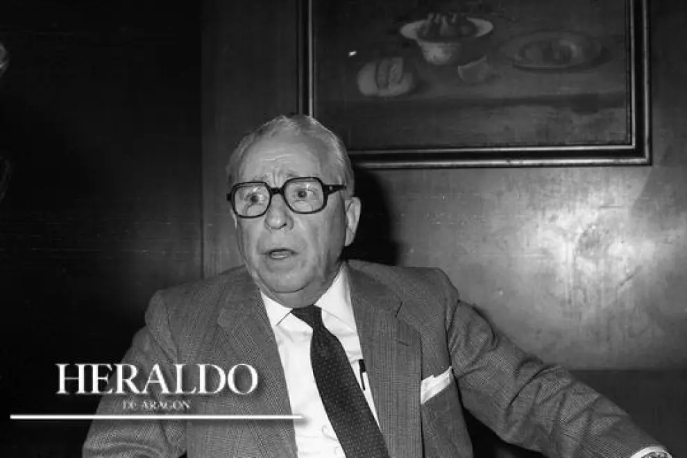 El 26 de febrero de 1982 fallecía en Madrid el actor Paco Martínez Soria. En la imagen, un momento de la última entrevista que ofreció a Heraldo, en octubre de 1981