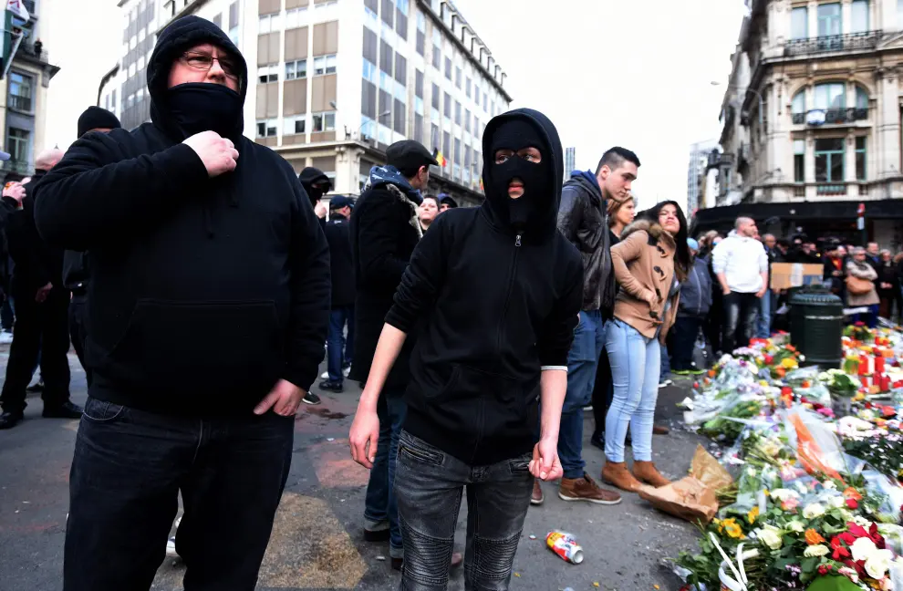 Concentración en Bruselas interrumpida por radicales