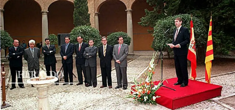 Discurso de Santiago Lanzuela, entonces presidente de Aragón, en el acto institucional del Día de Aragón en el Museo Provincial de Huesca