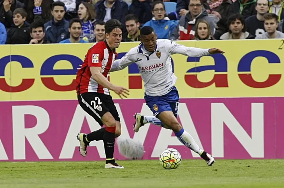 Imagen del partido entre el Real Zaragoza y el Bilbao Athletic