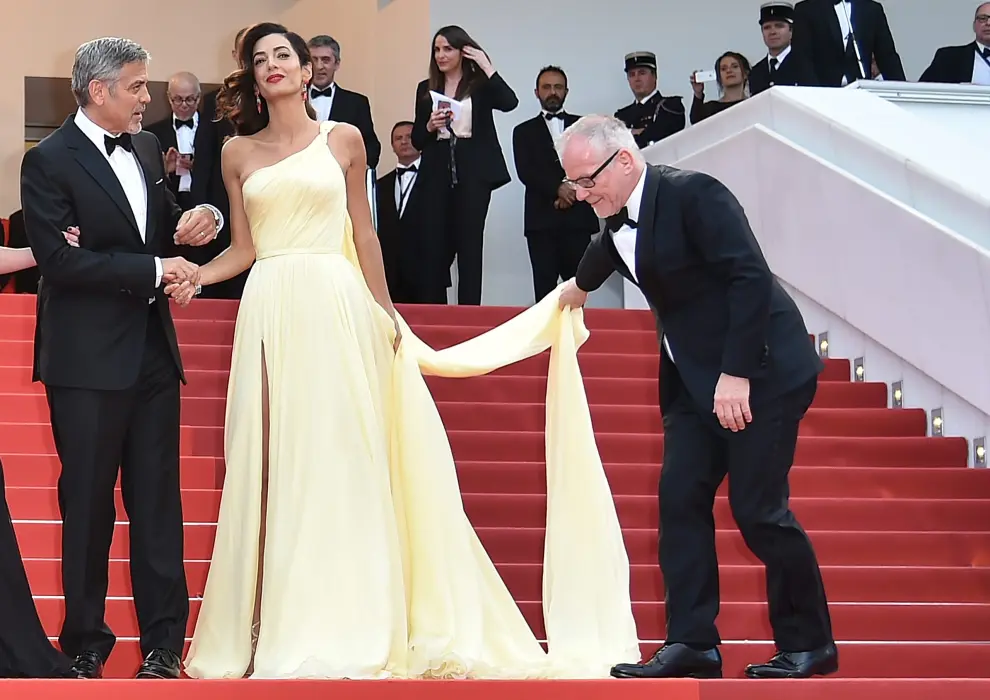 Amal Clooney acapara todas las miradas en la segunda jornada del Festival de Cannes