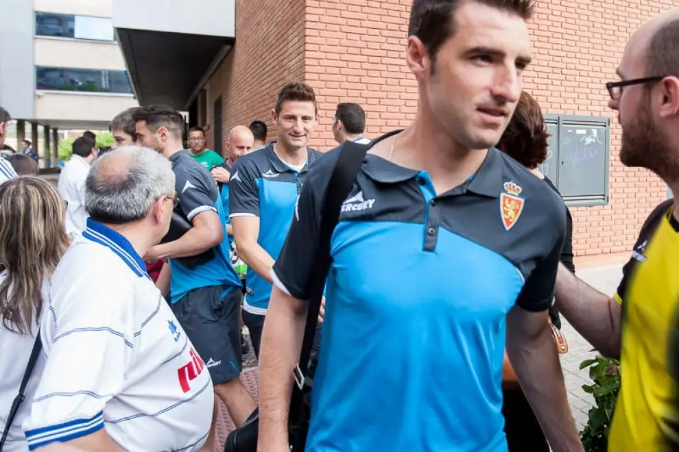 Salida del Real Zaragoza a Huesca