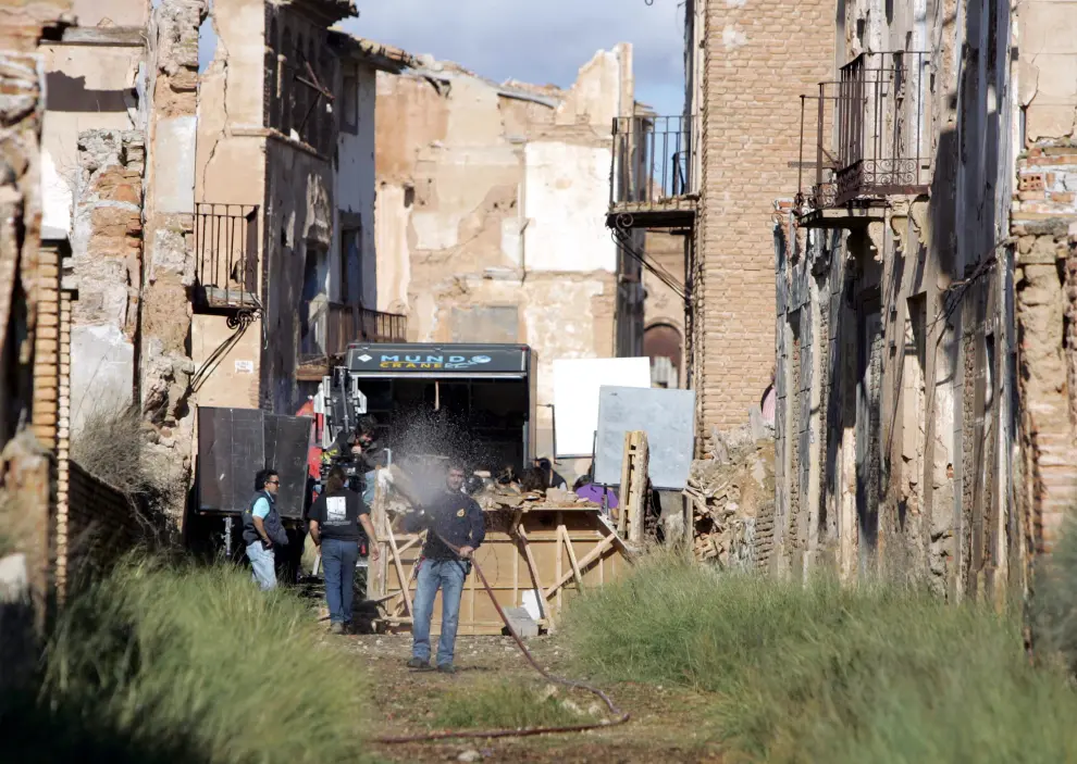 El filme 'El laberinto del fauno', de Guillermo del Toro, rodado en Belchite en 2005.