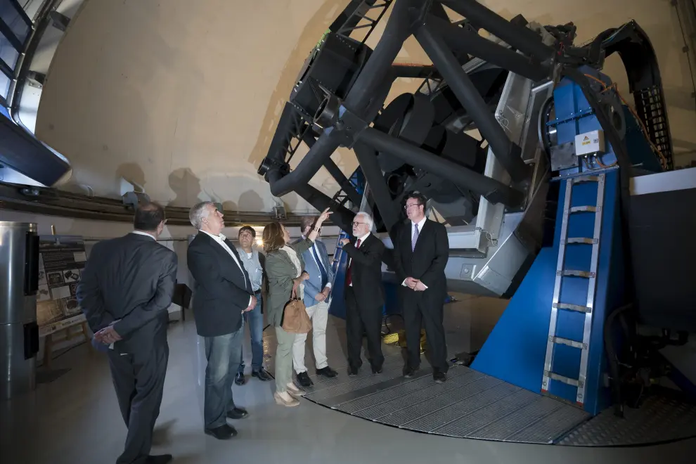 Visita de Javier Lambán al Observatorio Astronómico de Javalambre