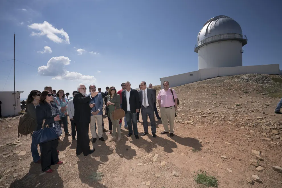 Visita de Javier Lambán al Observatorio Astronómico de Javalambre