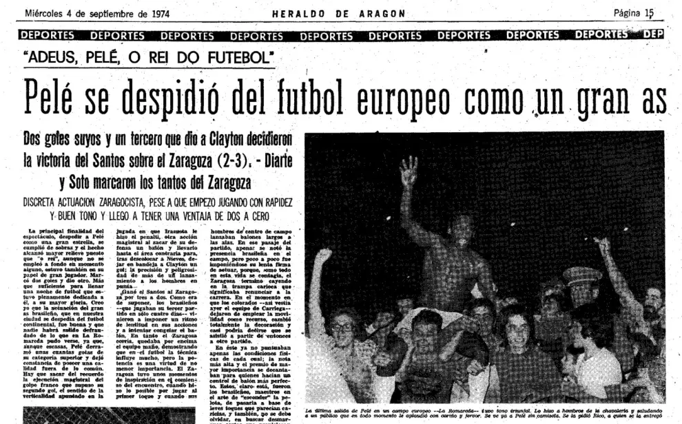 Una imagen de la noticia publicada por Heraldo de Aragón