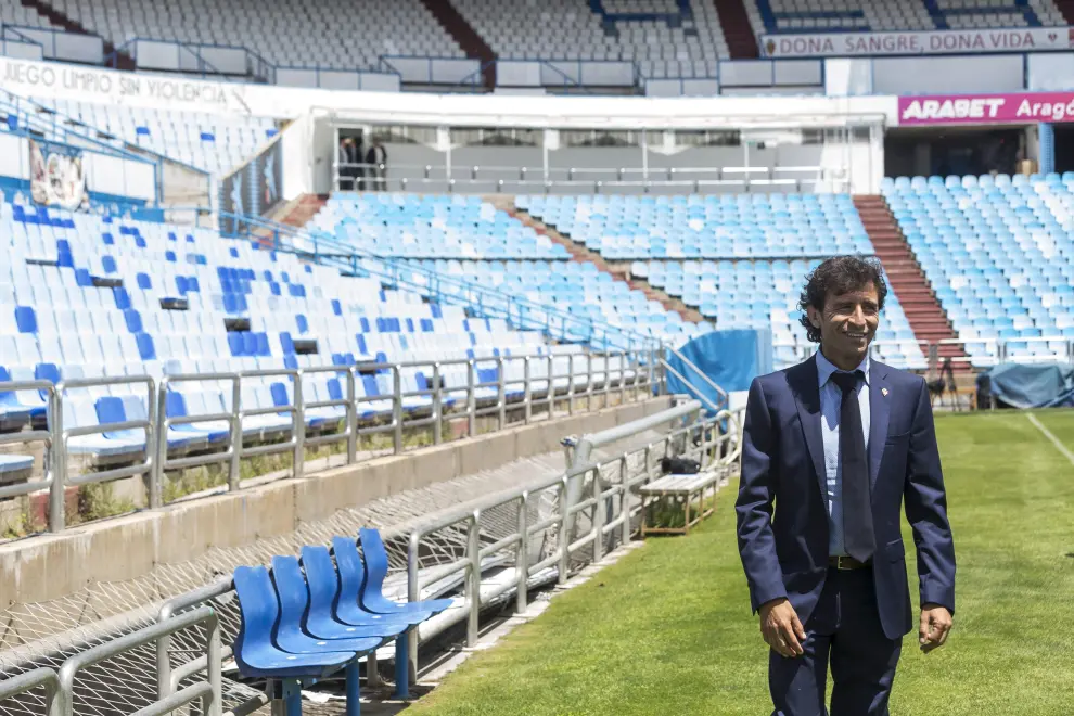 Presentación de Luis Milla como entrenador del Real Zaragoza