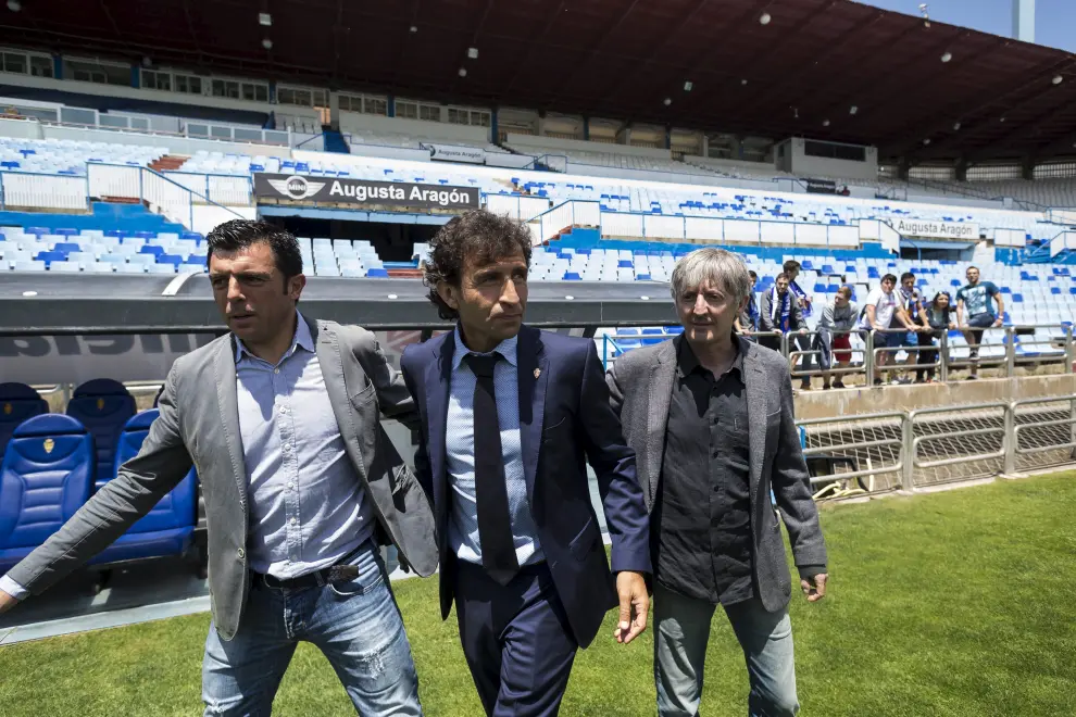 Presentación de Luis Milla como entrenador del Real Zaragoza