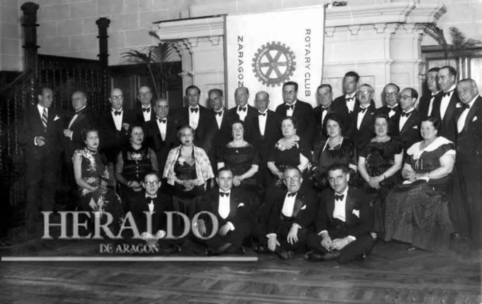 Acto del Rotary Club en Zaragoza en junio de 1936