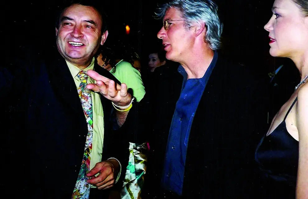 Orensanz junto a Richard Gere, uno de los actores que ha visitado su edificio en el Lower East Side de la ciudad.